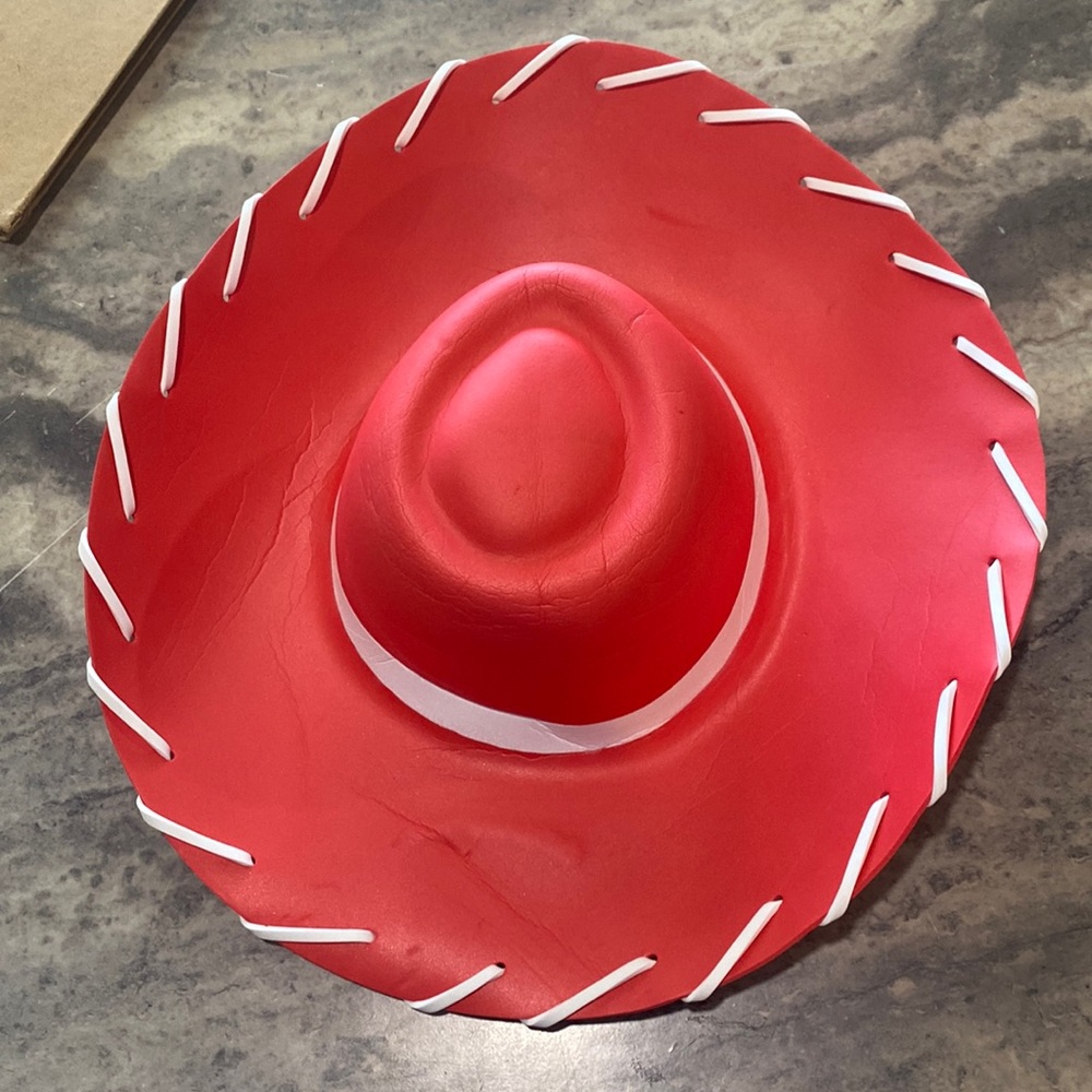 Disney Pixar Costume Cowboy hat Jessy’ red  Toy Story foam cowboy hat